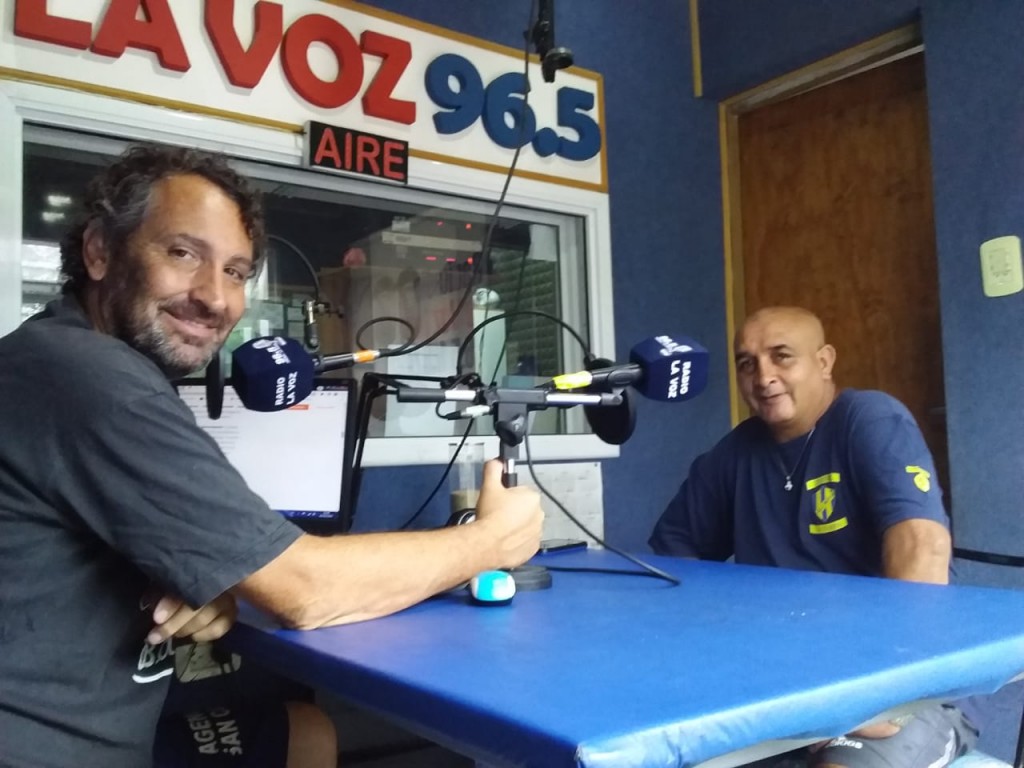 Sergio Lopez visitó los estudios de La Voz