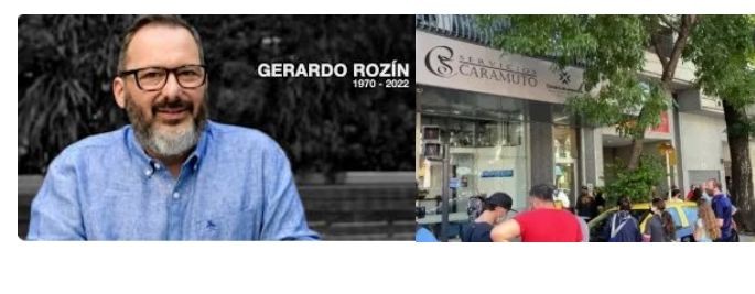 Amigos y familiares despiden a Gerardo Rozín en su velatorio