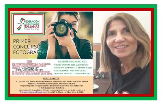 Concurso de Fotografias de la  Federación de Entidades Italianas de La Pampa - Nota con Rosana Desortes