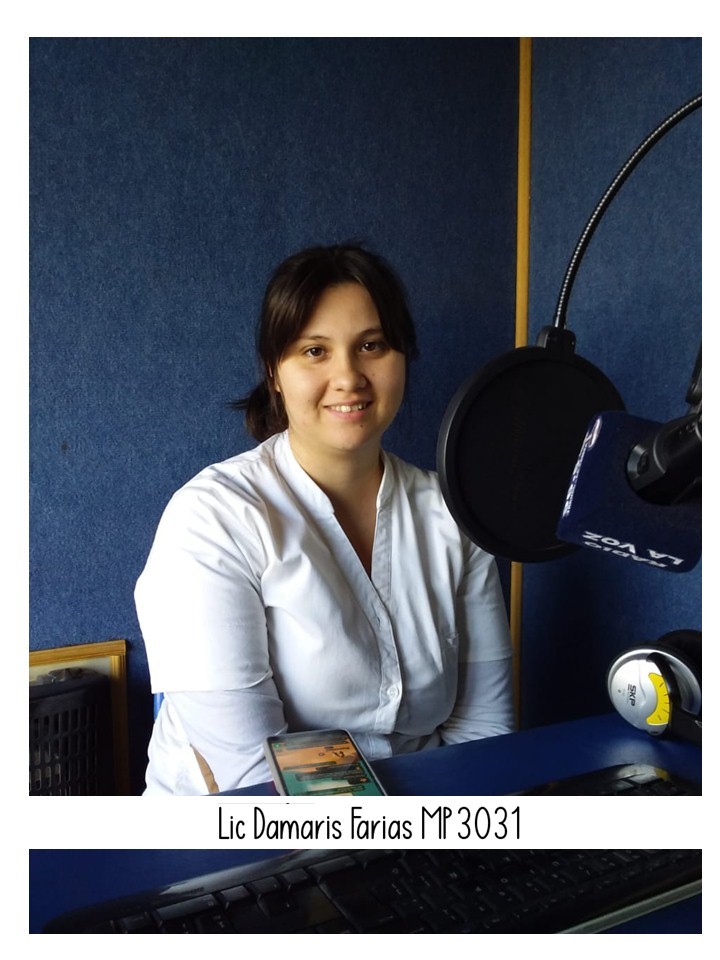 Columna  de Salud en Radio La Voz:  Lic Damaris FARIAS MP 3031