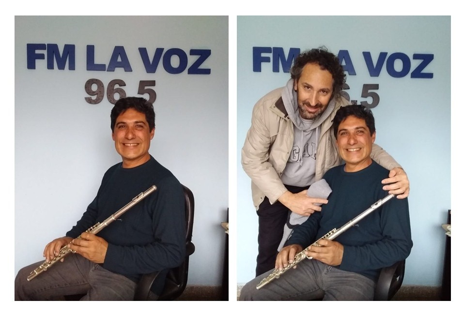 El músico Darío Echeverría un talento en flauta traversa visitó los estudios de La Voz