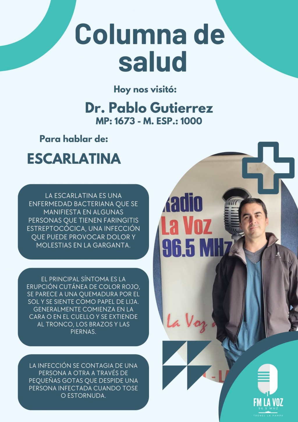 Columna de Salud - El Dr PABLO GUTIERREZ
