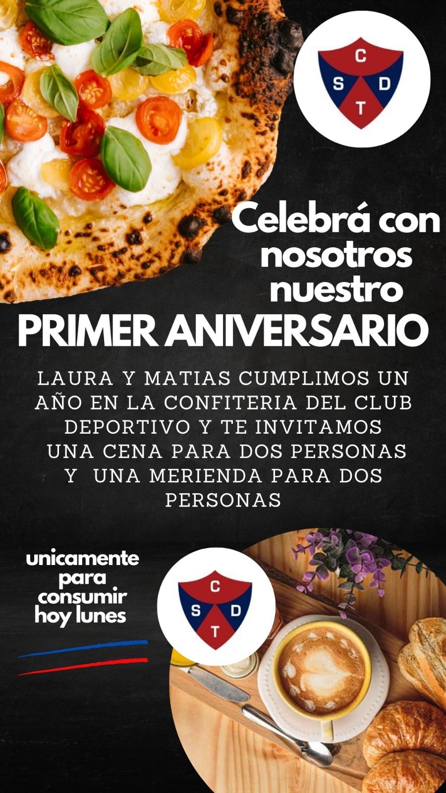 PRIMER ANIVERSARIO  EN LA CONFITERIA DEL SUPERDEPOR