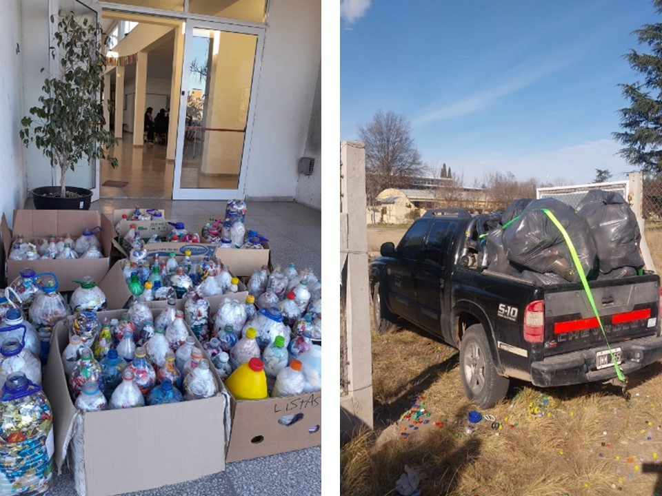 151 BOTELLAS DE AMOR FUERON TRASLADADAS DESDE EL INSTITUTO 25 DE MAYO A LA UNLPam