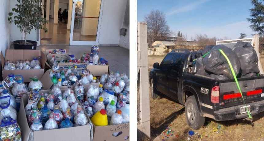 151 BOTELLAS DE AMOR FUERON TRASLADADAS DESDE EL INSTITUTO 25 DE MAYO A LA UNLPam