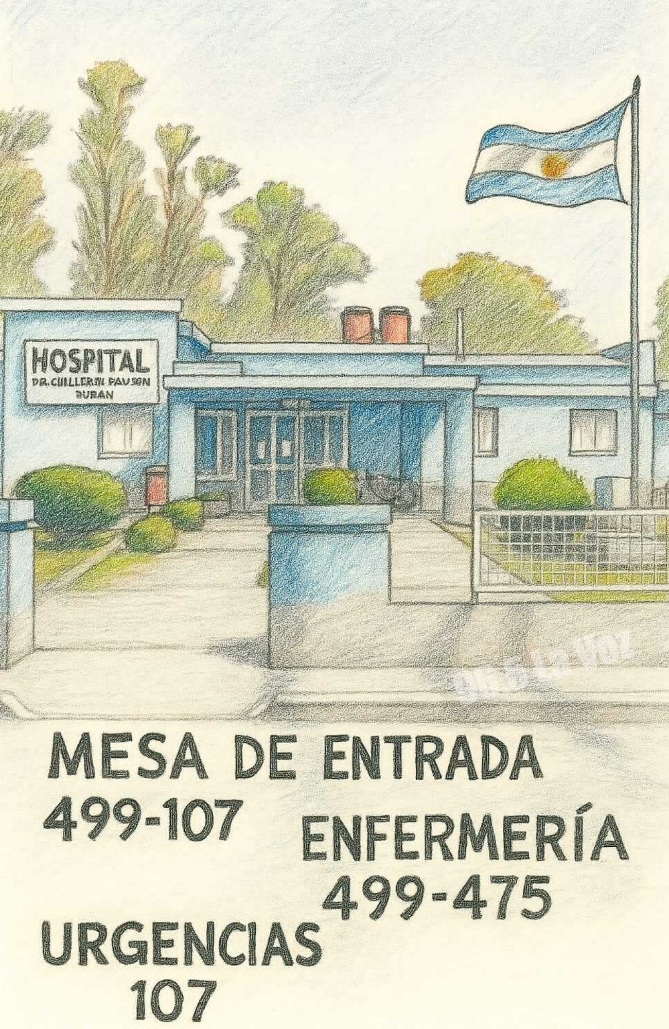 TELEFONOS DE CONTACTO DEL HOSPITAL DR GUILLERMO RAWSON